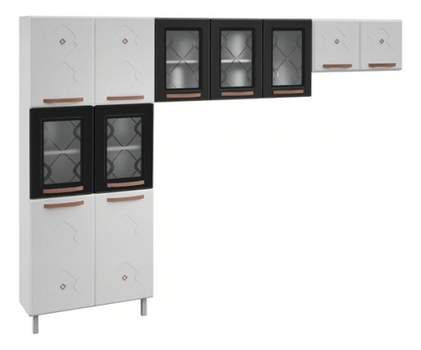 Cozinha de Aço Compacta Telasul Mirage New 5 Vidros 3 Peças