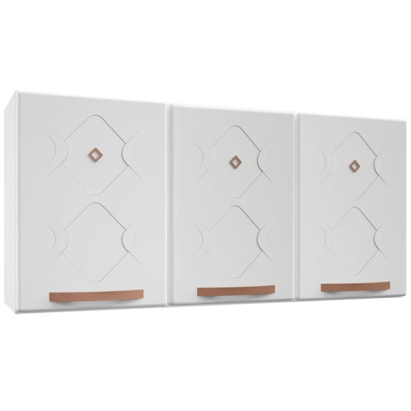 Encontraproduto.com.br - Armário de Cozinha de Aço Aéreo Triplo Médio Telasul Mirage New