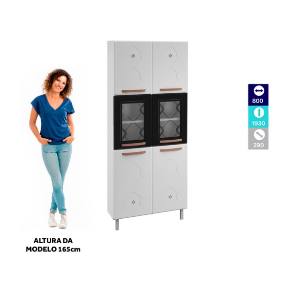 Encontraproduto.com.br - Paneleiros Em Aço Mirage New 6 Portas 5 Prateleiras Com