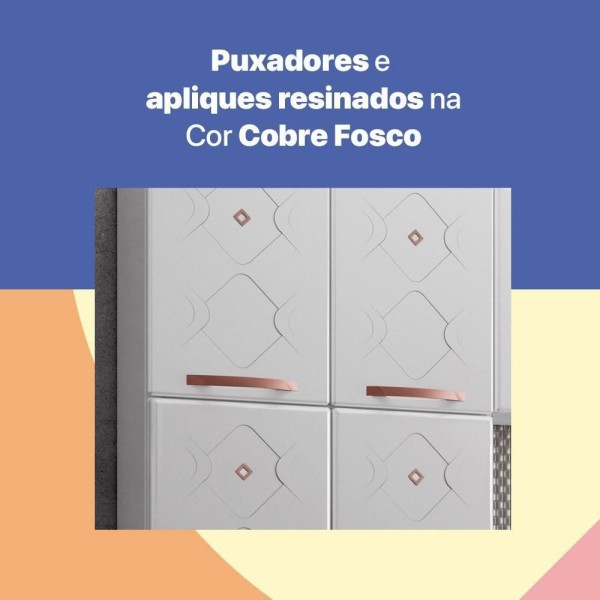 Encontraproduto.com.br - Cozinha Aço Completa Telasul Mirage New 3 Vidros Com Balcão