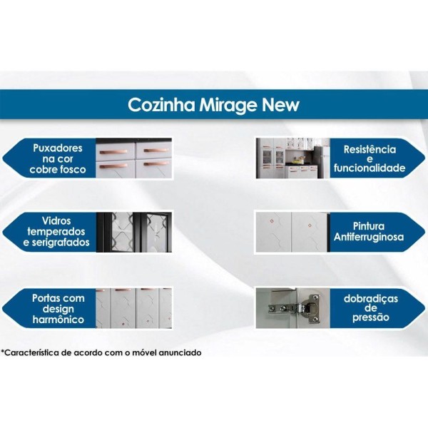 Encontraproduto.com.br - Balcão de Cozinha de Aço Triplo Telasul Mirage New S/ Tampo P/ Pia