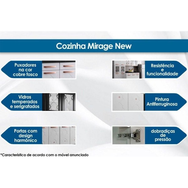 Encontraproduto.com.br - Balcão de Cozinha de Aço Triplo Telasul Mirage New S/ Tampo P/ Pia