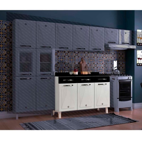 Encontraproduto.com.br - Balcão de Cozinha de Aço Triplo Telasul Star New C/ Tampo
