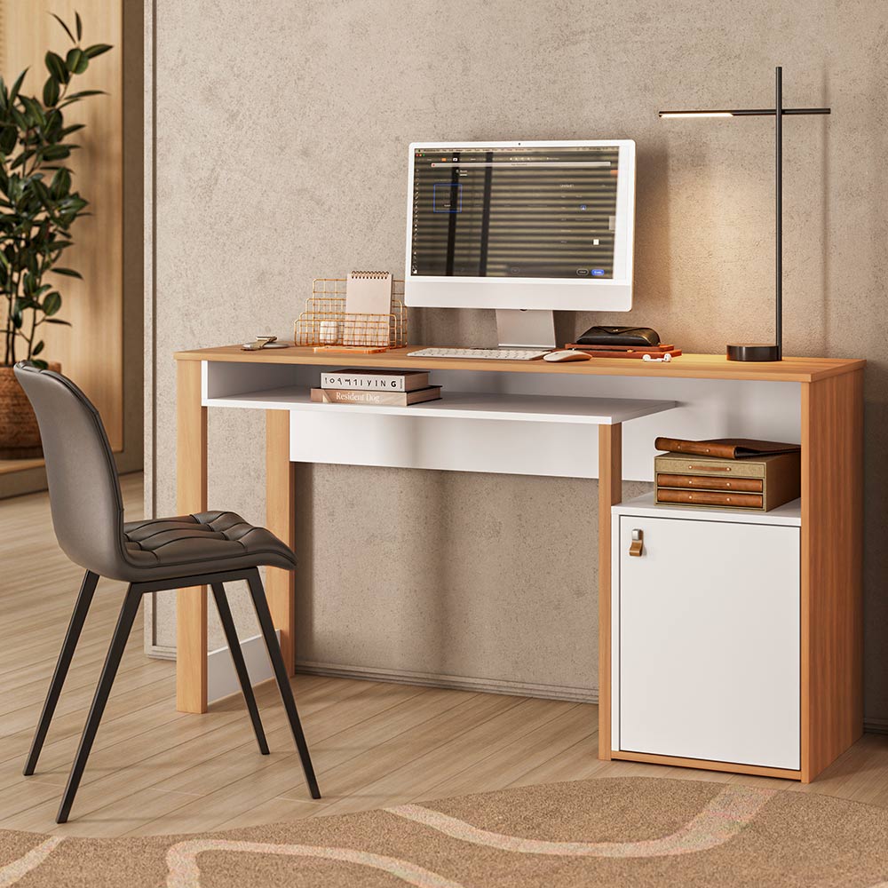 Escrivaninha Mesa para Computador Telasul Versa Home 1 Porta