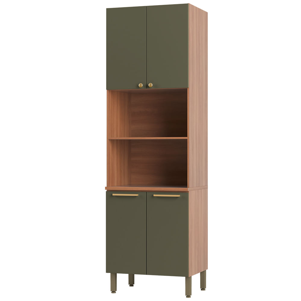 Paneleiro Torre Quente Sálvia 70cm Para Micro e Forno