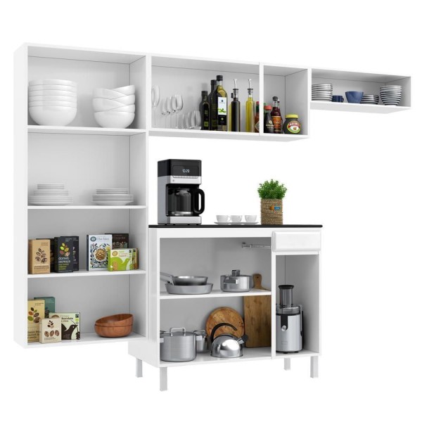 Encontraproduto.com.br - Cozinha de Aço Compacta Telasul Diamante Smart 4Pçs