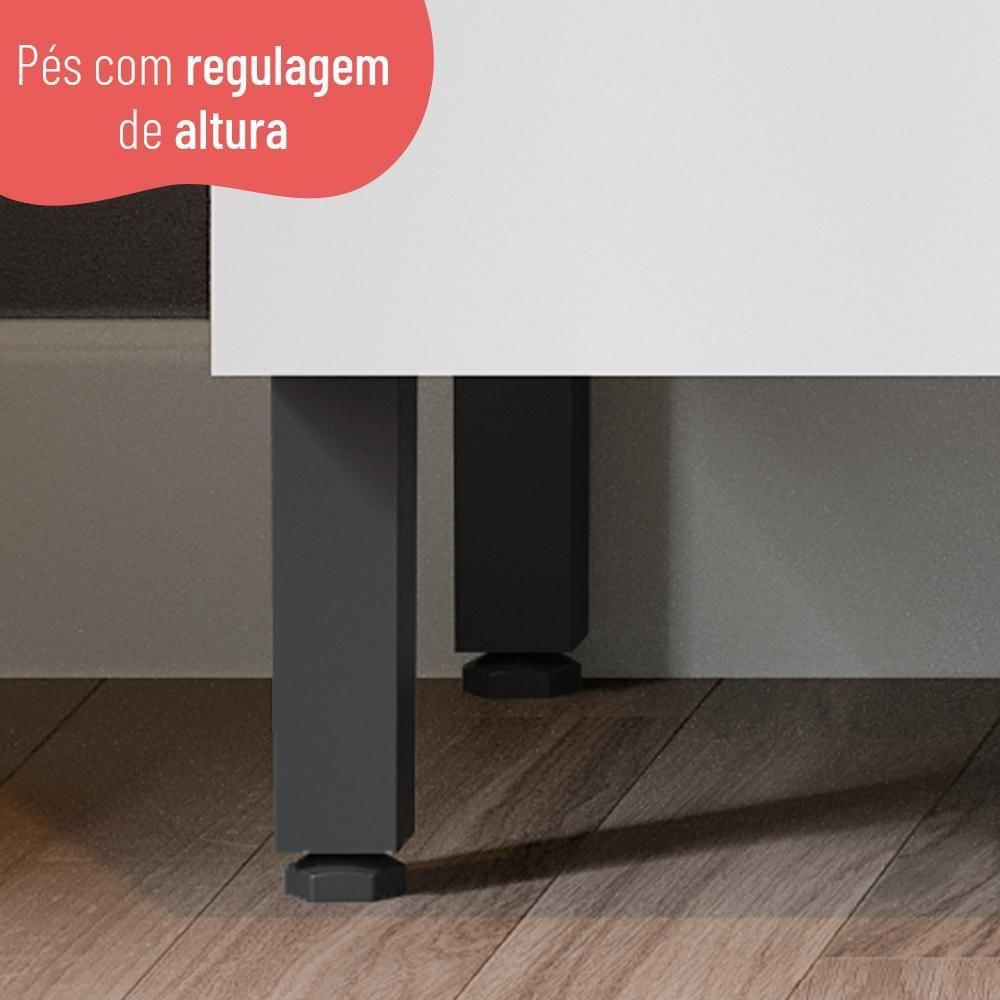 Cozinha com Balcão 11 Portas 2 Gavetas Avelã Telasul Mel/Branco