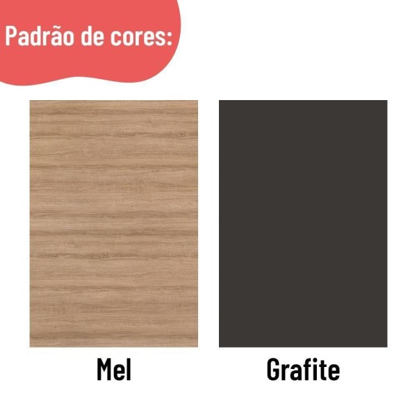 Encontraproduto.com.br - Cozinha Completa Thela Avelã Com Armário e Balcão 6 Peças