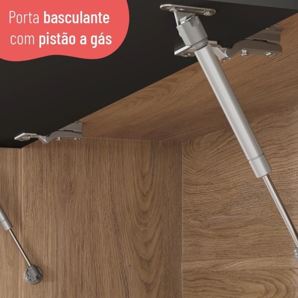 Encontraproduto.com.br - Cozinha Completa Thela Avelã C/ Torre Quente e Balcão