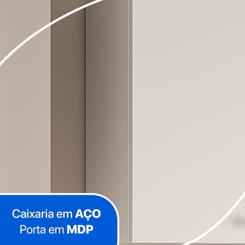 Encontraproduto.com.br - Armário Multiuso para Lavanderia Duo 1 Porta Com Suporte Para Vassoura