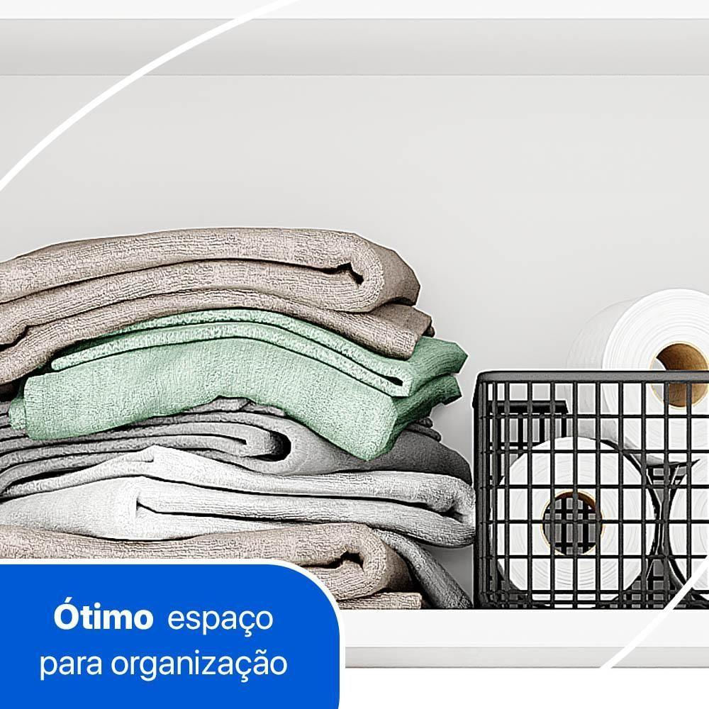 Encontraproduto.com.br - Armário Multiuso para Lavanderia Duo 1 Porta Com Suporte Para Vassoura