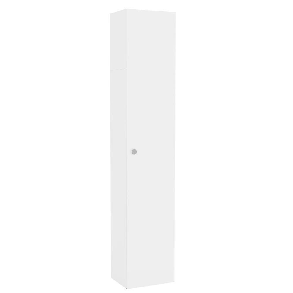 Encontraproduto.com.br - Armário Multiuso para Lavanderia Duo 1 Porta Com Suporte Para Vassoura