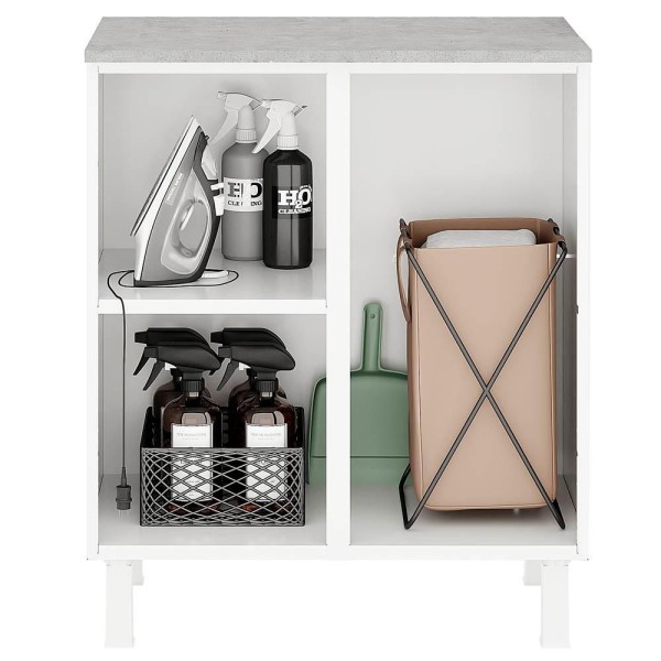 Encontraproduto.com.br - Armário Balcão Multiuso para Lavanderia Duo 2 Portas