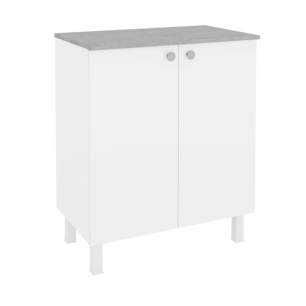 Encontraproduto.com.br - Armário Balcão Multiuso para Lavanderia Duo 2 Portas
