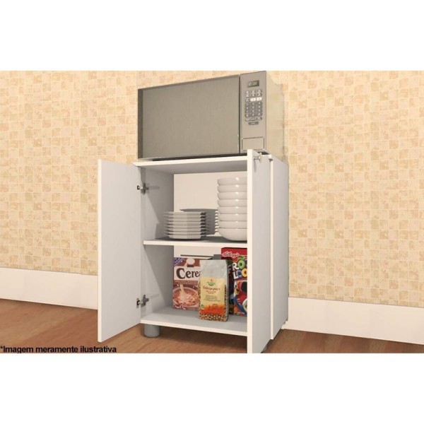Encontraproduto.com.br - Balcão Multiuso Âmbar Com tampo 2 Portas