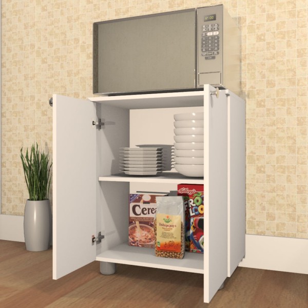 Encontraproduto.com.br - Balcão Multiuso Âmbar Com tampo 2 Portas
