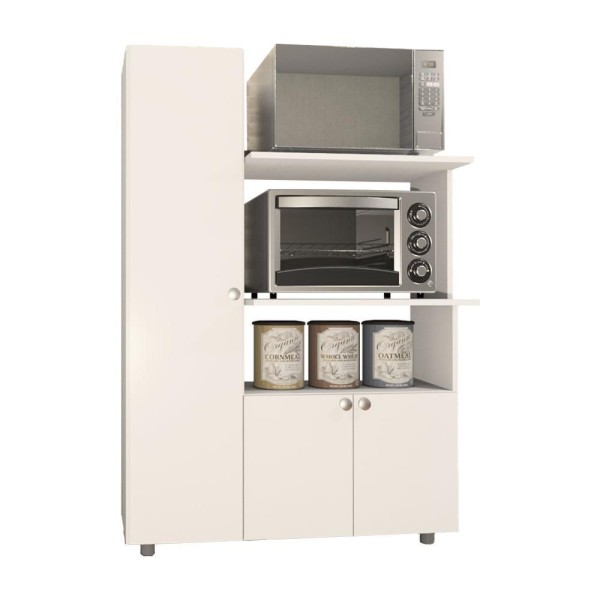 Encontraproduto.com.br - Armário de Cozinha Multiuso Âmbar 3 Portas Forno e Micro