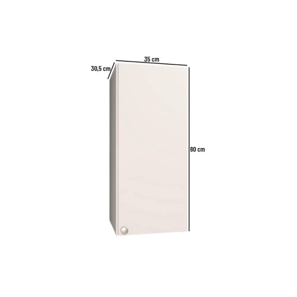 Encontraproduto.com.br - Armário Aéreo Multiuso Âmbar 1 Porta