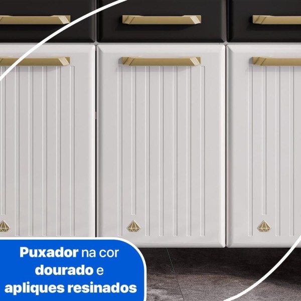 Encontraproduto.com.br - Balcão de Cozinha de Aço Triplo Telasul Diamante C/ Tampo