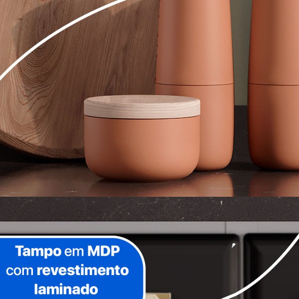 Encontraproduto.com.br - Balcão de Cozinha de Aço Triplo Telasul Diamante C/ Tampo