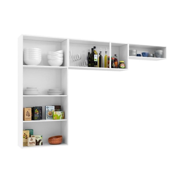 Encontraproduto.com.br - Cozinha 7 Portas Diamante Newsmart Telasul Branco