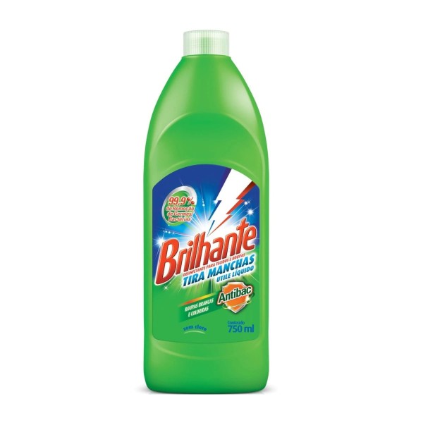Encontraproduto.com.br - Alvejante sem Cloro para Roupas Brancas e Coloridas Brilhante Utile 750ml