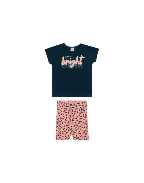 Encontraproduto.com.br - Conjunto Elian Juvenil Menina Verão com Estampa Youre Bright 10/14 - 251562