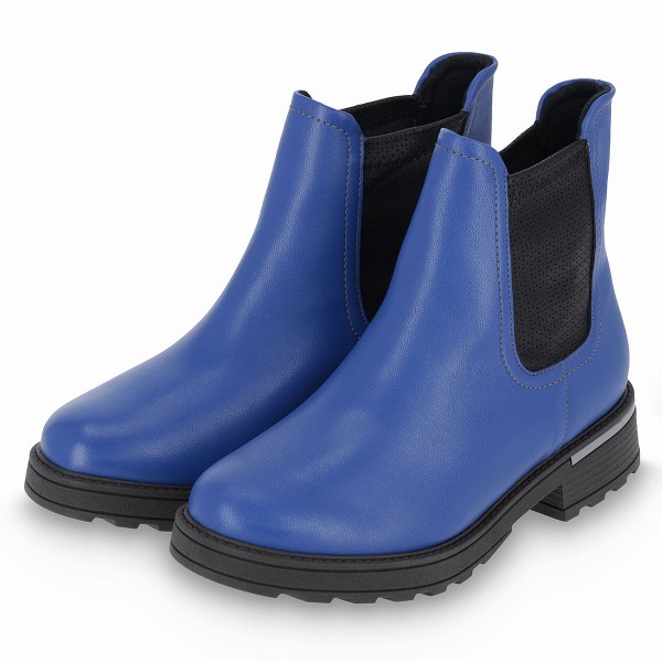 Encontraproduto.com.br - PICCADILLY MAXI - Sapato Gisa Cano Curto Anabela Médio Azul Cobalto