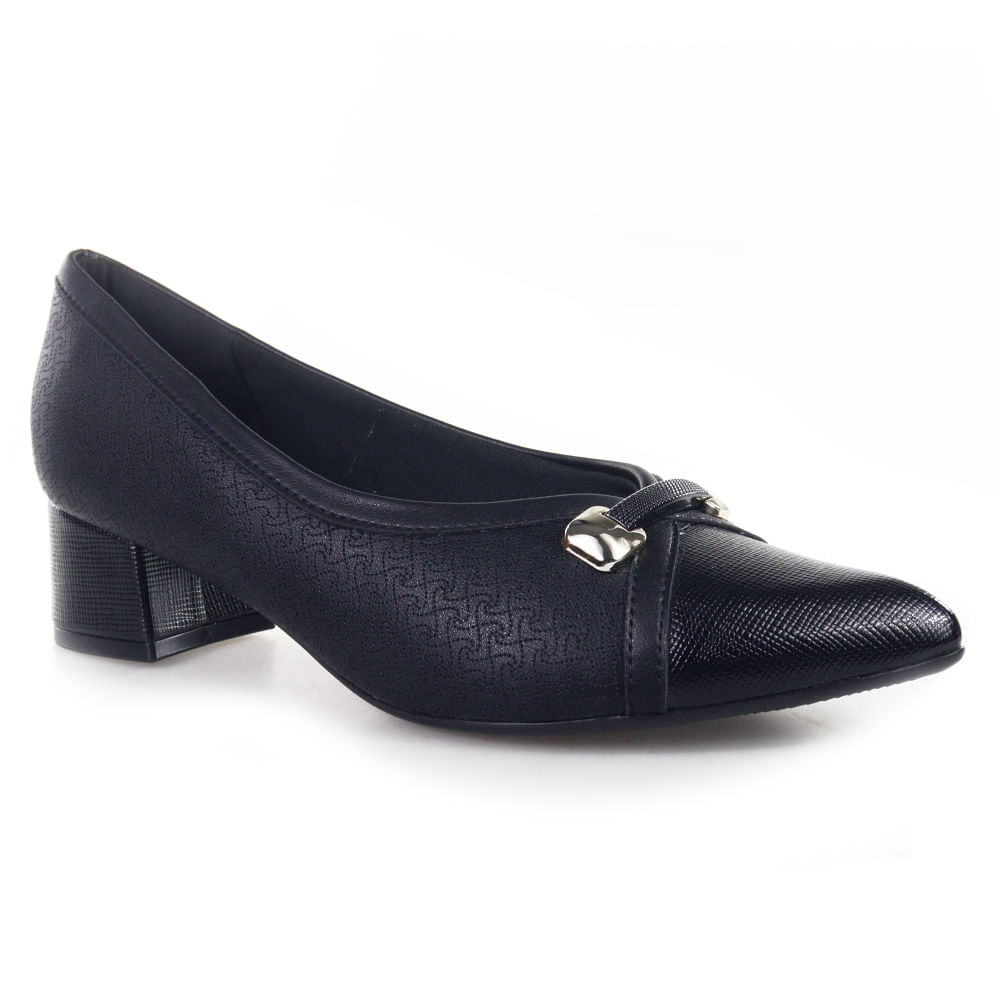 Scarpin Piccadilly Salto Baixo - 739044