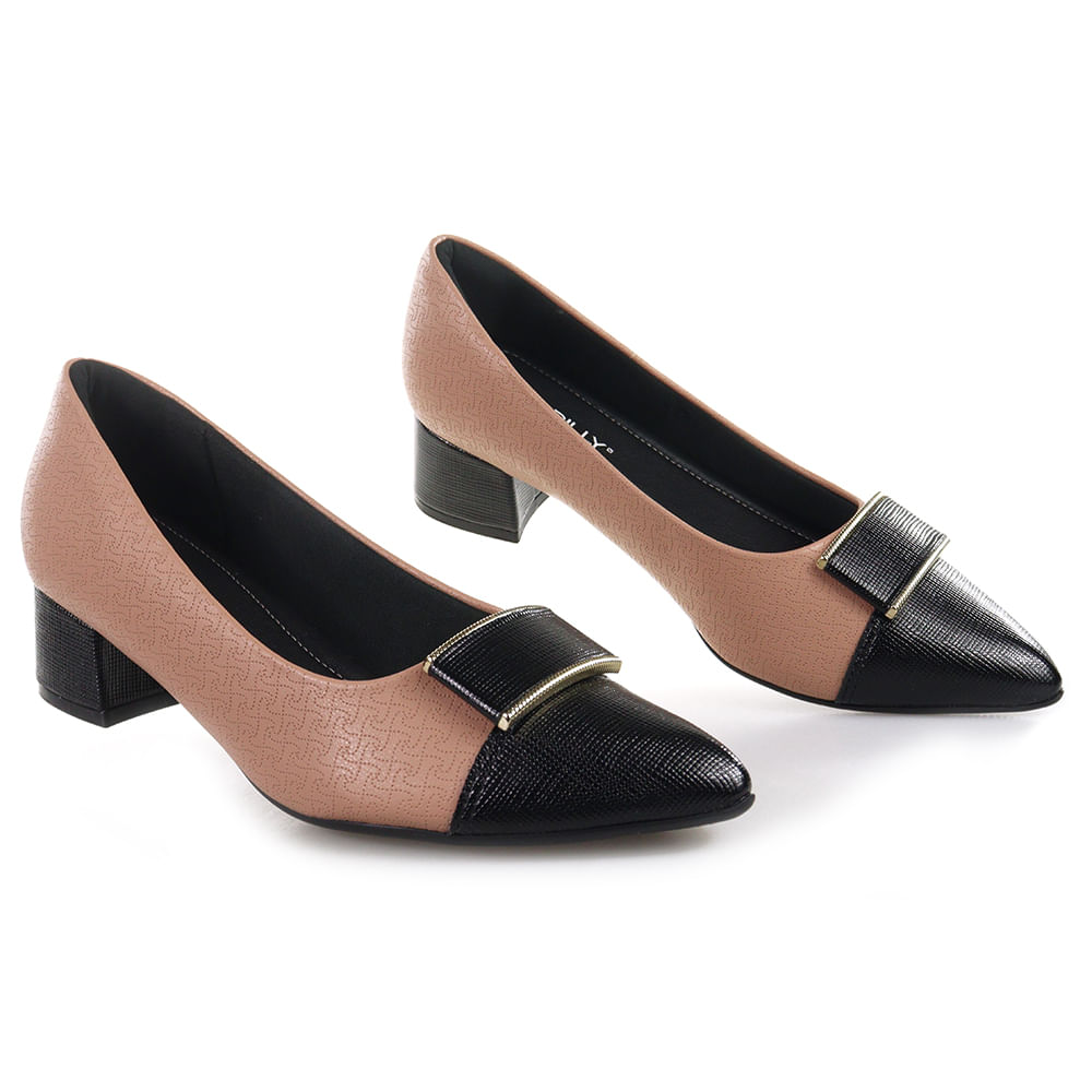 Encontraproduto.com.br - Scarpin Piccadilly Salto Baixo - 739046