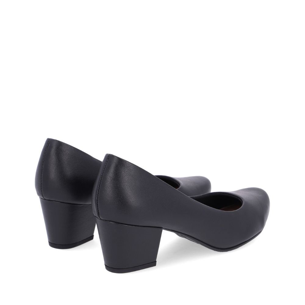 Encontraproduto.com.br - Sapato Scarpin Feminino N°35 Usaflex Salto Bloco Preto (MP)