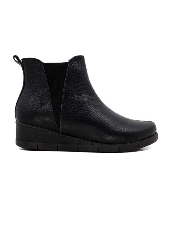 Encontraproduto.com.br - Bota Cano Curto Usaflex Plataforma Ad0520 Couro Preto