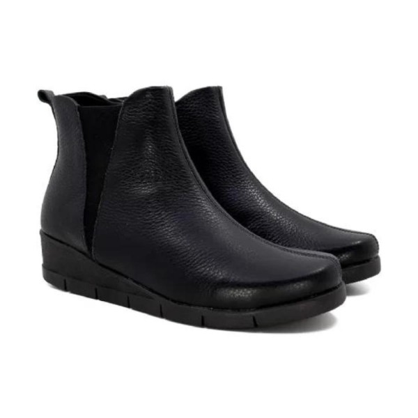 Encontraproduto.com.br - Bota Cano Curto Usaflex Plataforma Ad0520 Couro Preto