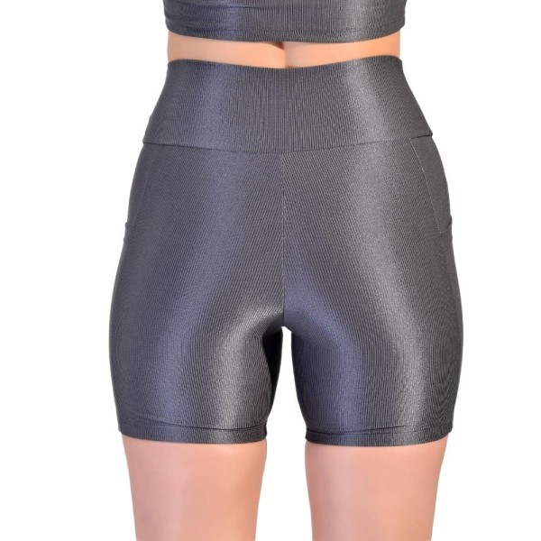 Encontraproduto.com.br - Shorts com Bolso Fitness Wunder em Tecido Half Shine Wunder