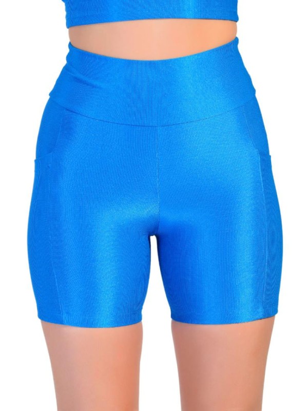 Encontraproduto.com.br - Shorts com Bolso Fitness Wunder em Tecido Half Shine Wunder