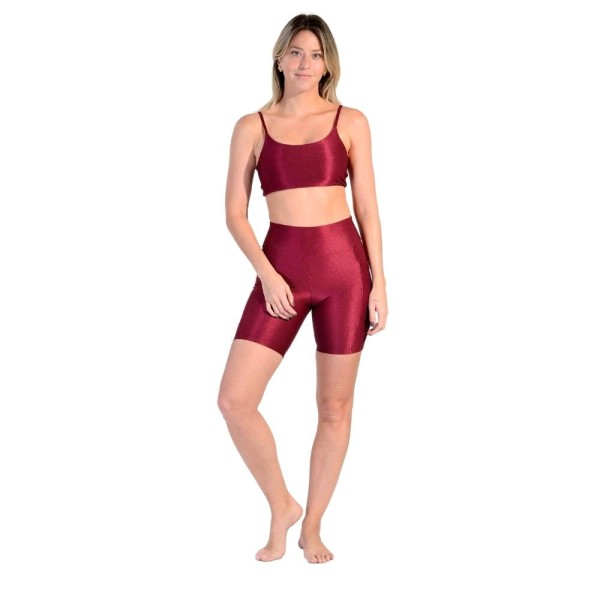 Shorts com Bolso Fitness Wunder em Tecido Half Shine Wunder