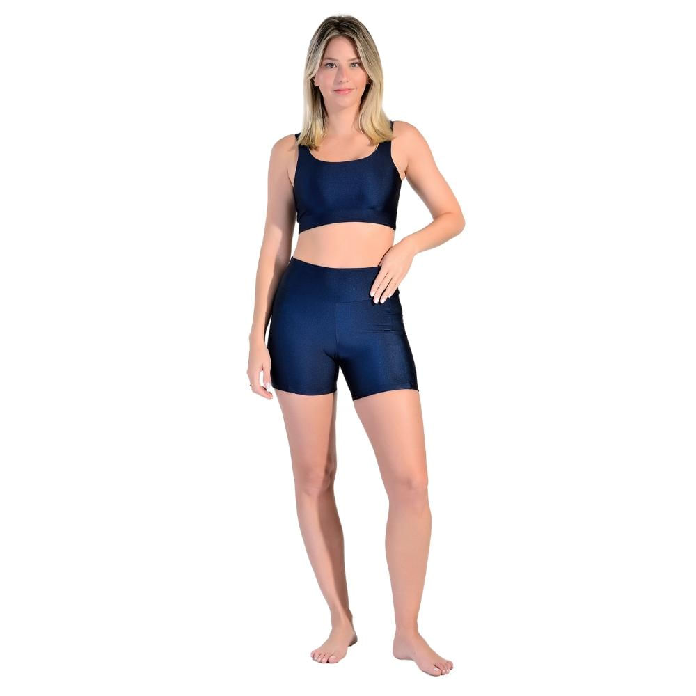 Shorts com Bolso Esportivo Wunder em Tecido Total Shine Wunder
