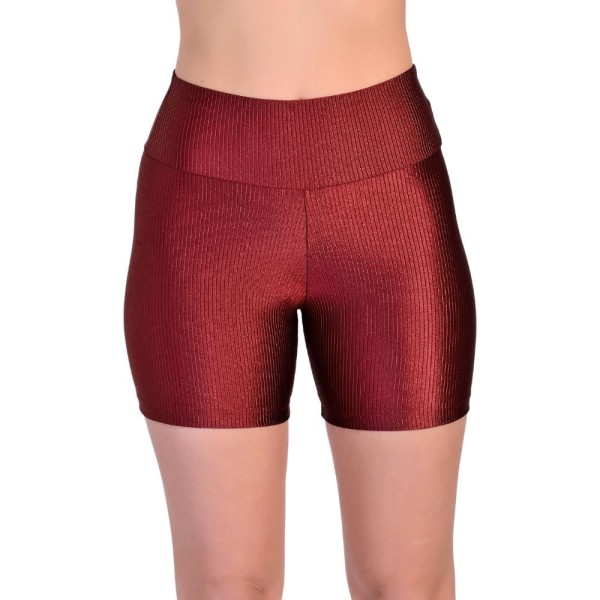 Encontraproduto.com.br - Shorts Básico Fitness em Tecido Rib Shine Wunder