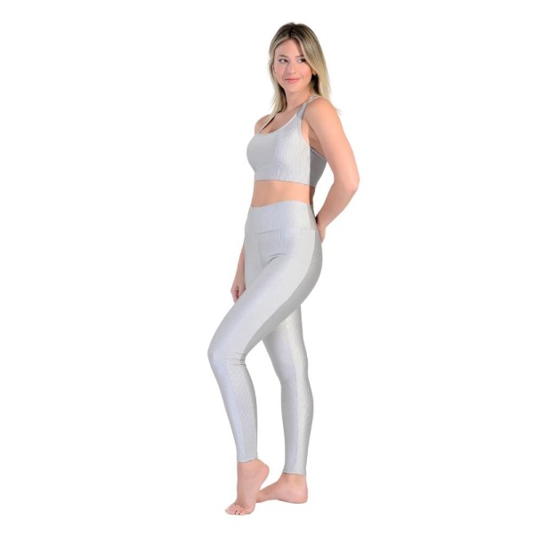 Top Nadador Esportivo em tecido Rib Shine Wunder