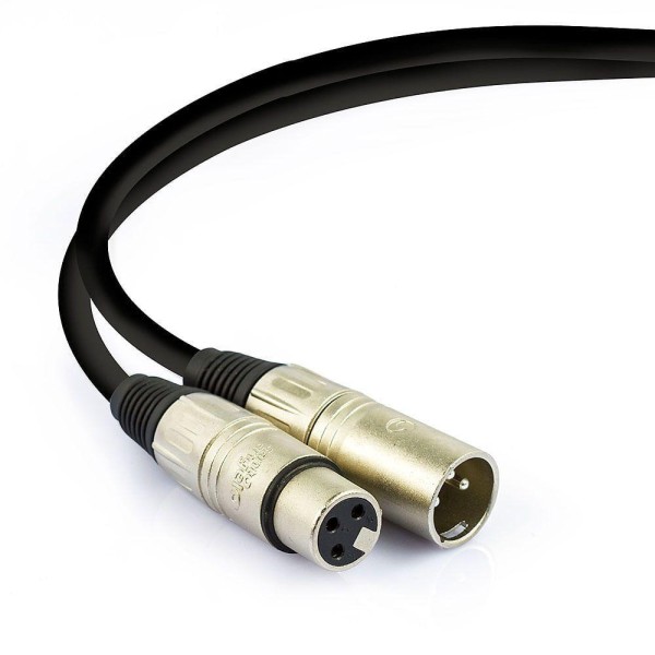 Encontraproduto.com.br - Cabo De Microfone Balanceado Xlr Macho Para Xlr Femea Santo Angelo - 50 Cm