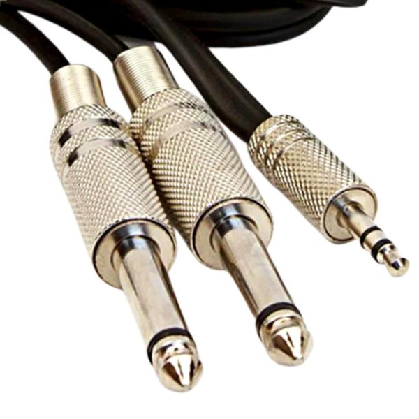 Encontraproduto.com.br - Cabo P2 Estéreo para 2 P10 Mono - 4 Metros