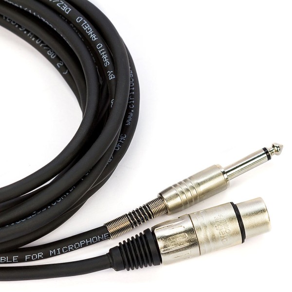 Encontraproduto.com.br - Cabo de Microfone Santo Angelo Ninja P10 Mono x Cannon Femea - 45 Metros