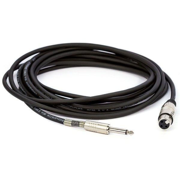 Encontraproduto.com.br - Cabo de Microfone Santo Angelo Ninja P10 Mono x Cannon Femea - 45 Metros