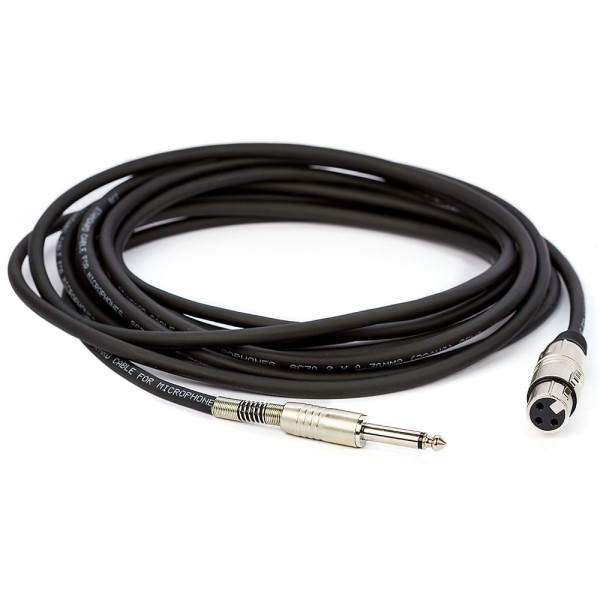 Encontraproduto.com.br - Cabo de Microfone Santo Angelo Ninja P10 Mono x Cannon Femea - 95 Metros
