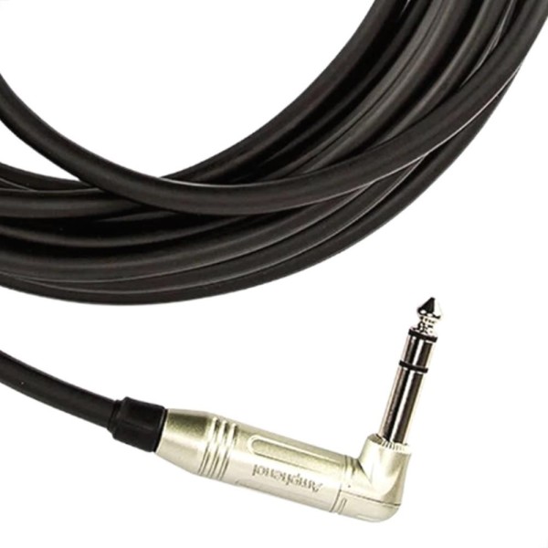 Encontraproduto.com.br - Cabo P10 X P10, L, 90º Graus, Estéreo Amphenol - 15 Metros