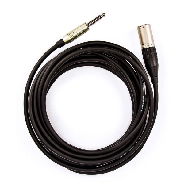 Encontraproduto.com.br - Cabo de Microfone P10 Mono Para XLR Macho Amphenol - 20 Metros