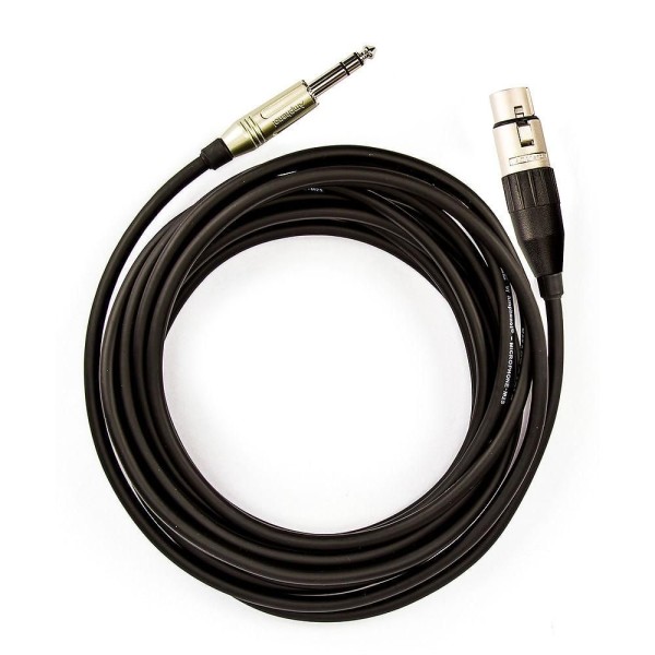 Encontraproduto.com.br - Cabo de Microfone P10 Estereo para XLR Femea Amphenol - 3 Metros