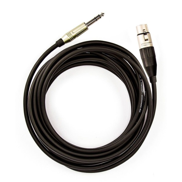Encontraproduto.com.br - Cabo de Microfone P10 Estereo para XLR Femea Amphenol - 4 Metros