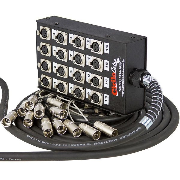 Encontraproduto.com.br - Medusa 16 Vias Montada Com Conectores Santo ângelo 5 Metros