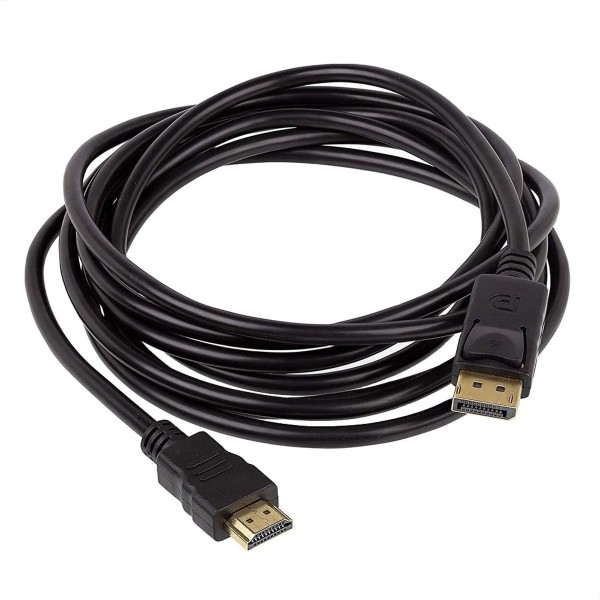 Encontraproduto.com.br - Cabo Adaptador Displayport para HDMI - 5 Metros